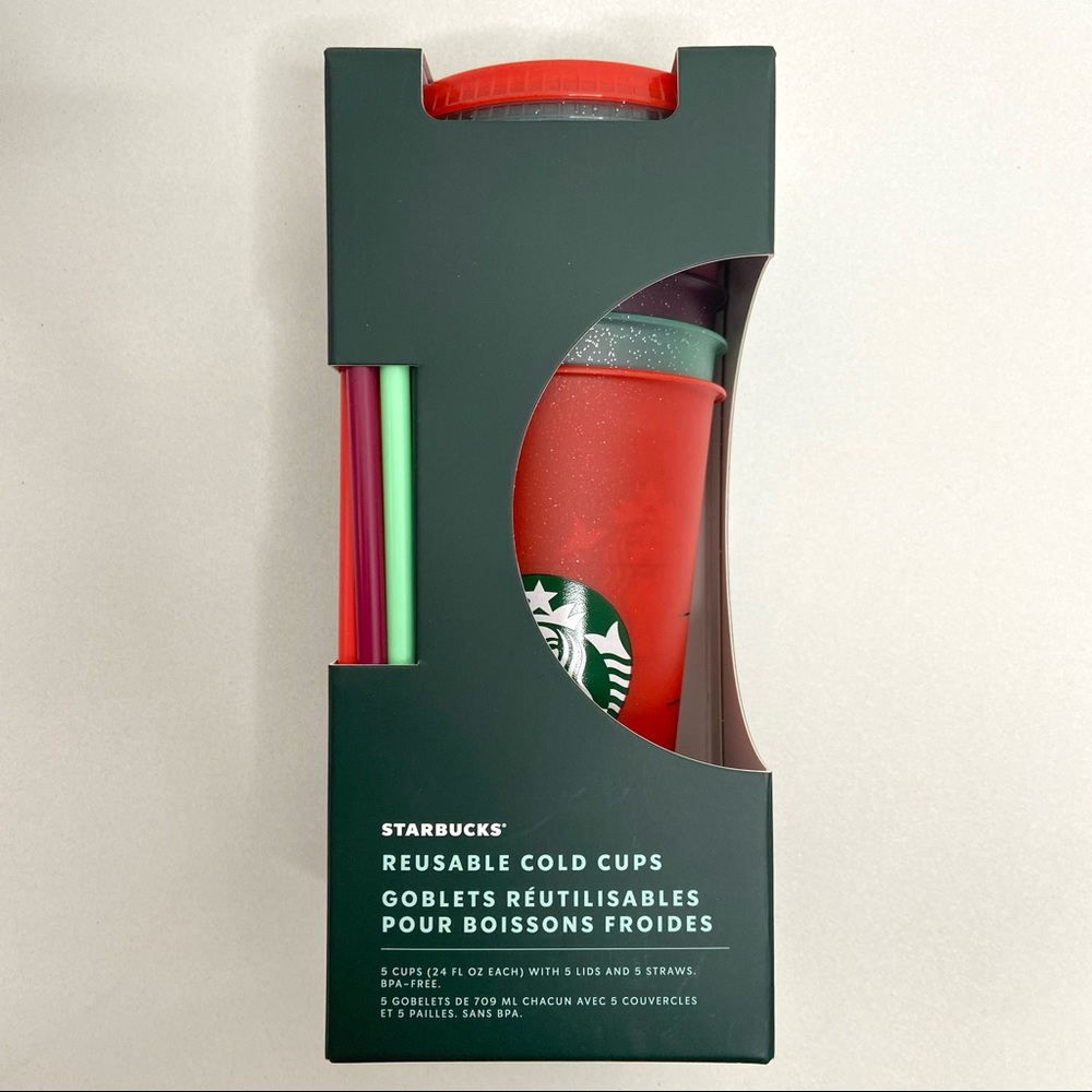 Starbucks Holiday 2020 Glitter Reusable Cold Cups